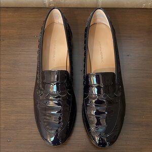 Banana Republic Shiny Navy Blue Loafers